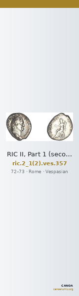 RIC II, Part 1 (second edition) Vespasian 357 — CANOA