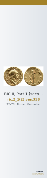 RIC II, Part 1 (second edition) Vespasian 358 — CANOA