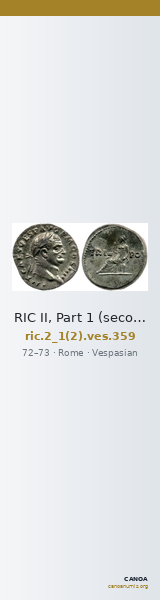 RIC II, Part 1 (second edition) Vespasian 359 — CANOA