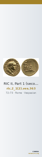 RIC II, Part 1 (second edition) Vespasian 363 — CANOA