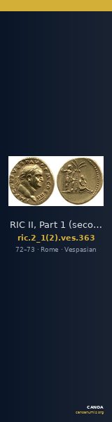 RIC II, Part 1 (second edition) Vespasian 363 — CANOA