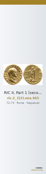RIC II, Part 1 (second edition) Vespasian 365 — CANOA