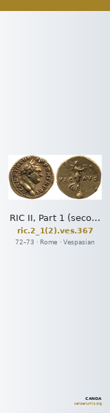 RIC II, Part 1 (second edition) Vespasian 367 — CANOA