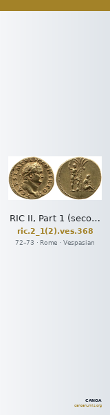 RIC II, Part 1 (second edition) Vespasian 368 — CANOA