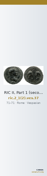 RIC II, Part 1 (second edition) Vespasian 37 — CANOA