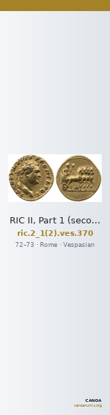 RIC II, Part 1 (second edition) Vespasian 370 — CANOA