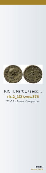 RIC II, Part 1 (second edition) Vespasian 378 — CANOA