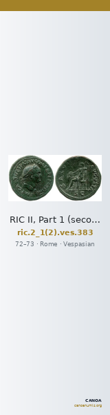 RIC II, Part 1 (second edition) Vespasian 383 — CANOA