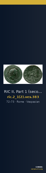 RIC II, Part 1 (second edition) Vespasian 383 — CANOA
