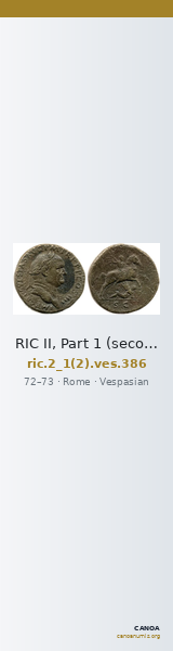 RIC II, Part 1 (second edition) Vespasian 386 — CANOA