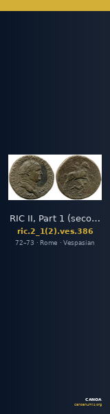 RIC II, Part 1 (second edition) Vespasian 386 — CANOA