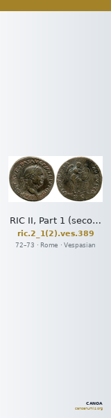 RIC II, Part 1 (second edition) Vespasian 389 — CANOA