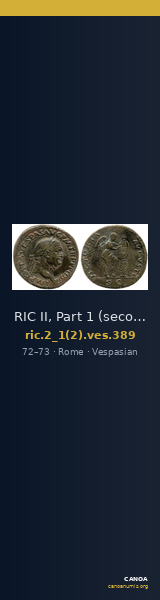 RIC II, Part 1 (second edition) Vespasian 389 — CANOA