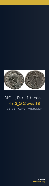 RIC II, Part 1 (second edition) Vespasian 39 — CANOA