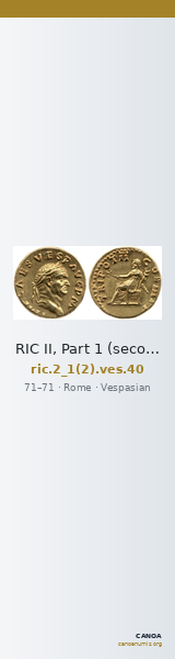 RIC II, Part 1 (second edition) Vespasian 40 — CANOA