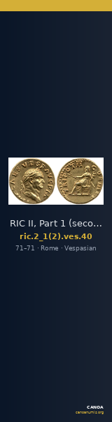 RIC II, Part 1 (second edition) Vespasian 40 — CANOA