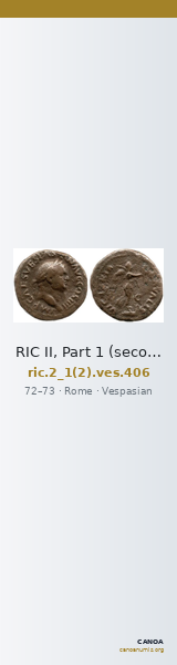 RIC II, Part 1 (second edition) Vespasian 406 — CANOA