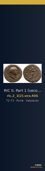 RIC II, Part 1 (second edition) Vespasian 406 — CANOA
