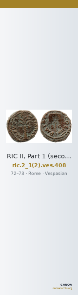 RIC II, Part 1 (second edition) Vespasian 408 — CANOA