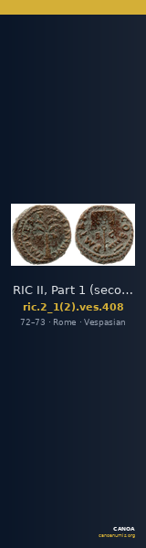 RIC II, Part 1 (second edition) Vespasian 408 — CANOA