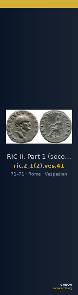 RIC II, Part 1 (second edition) Vespasian 41 — CANOA