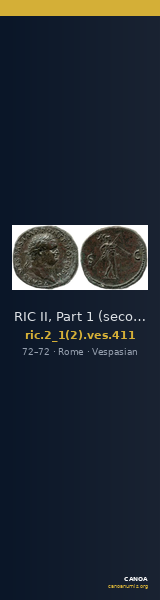 RIC II, Part 1 (second edition) Vespasian 411 — CANOA