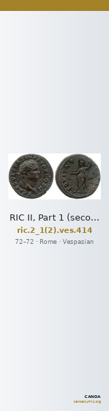 RIC II, Part 1 (second edition) Vespasian 414 — CANOA
