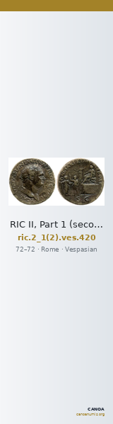 RIC II, Part 1 (second edition) Vespasian 420 — CANOA