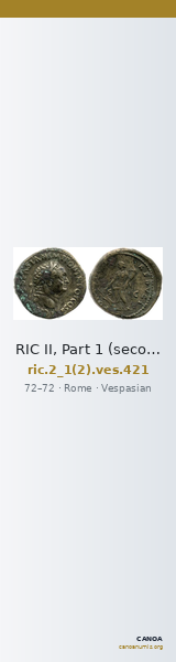 RIC II, Part 1 (second edition) Vespasian 421 — CANOA