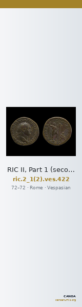 RIC II, Part 1 (second edition) Vespasian 422 — CANOA