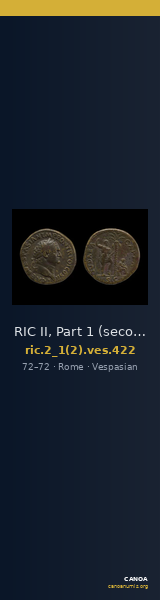 RIC II, Part 1 (second edition) Vespasian 422 — CANOA