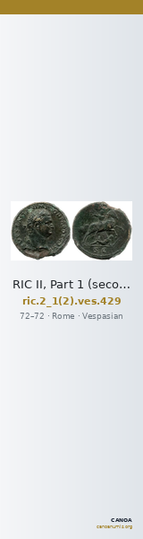 RIC II, Part 1 (second edition) Vespasian 429 — CANOA