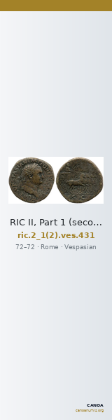 RIC II, Part 1 (second edition) Vespasian 431 — CANOA