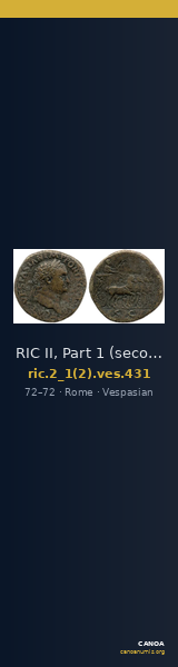 RIC II, Part 1 (second edition) Vespasian 431 — CANOA