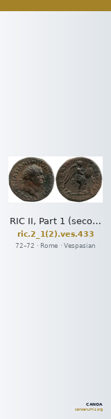 RIC II, Part 1 (second edition) Vespasian 433 — CANOA