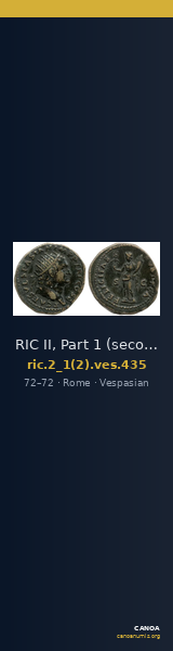 RIC II, Part 1 (second edition) Vespasian 435 — CANOA