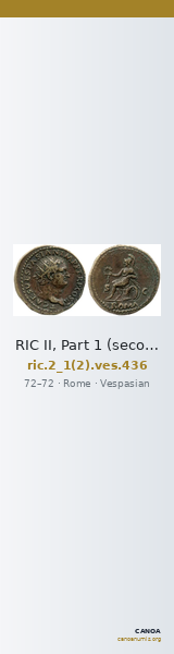 RIC II, Part 1 (second edition) Vespasian 436 — CANOA