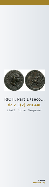 RIC II, Part 1 (second edition) Vespasian 440 — CANOA