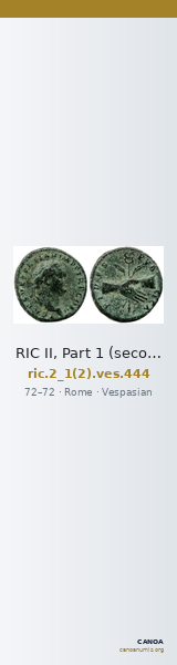 RIC II, Part 1 (second edition) Vespasian 444 — CANOA