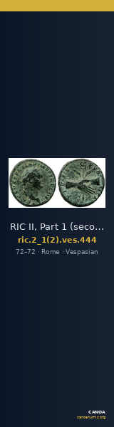 RIC II, Part 1 (second edition) Vespasian 444 — CANOA