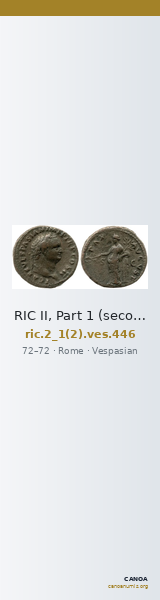 RIC II, Part 1 (second edition) Vespasian 446 — CANOA