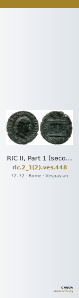 RIC II, Part 1 (second edition) Vespasian 448 — CANOA