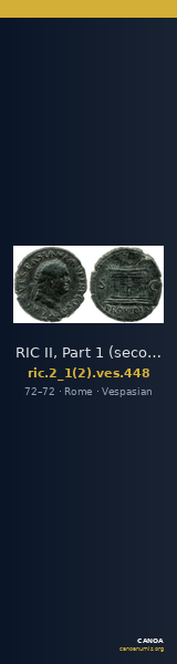 RIC II, Part 1 (second edition) Vespasian 448 — CANOA