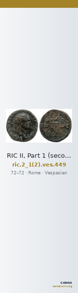 RIC II, Part 1 (second edition) Vespasian 449 — CANOA