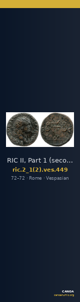 RIC II, Part 1 (second edition) Vespasian 449 — CANOA