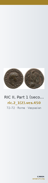 RIC II, Part 1 (second edition) Vespasian 450 — CANOA