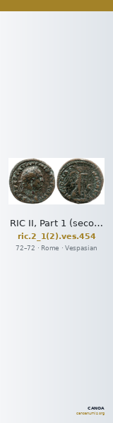 RIC II, Part 1 (second edition) Vespasian 454 — CANOA