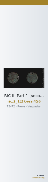 RIC II, Part 1 (second edition) Vespasian 456 — CANOA