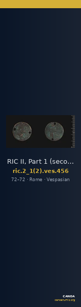 RIC II, Part 1 (second edition) Vespasian 456 — CANOA