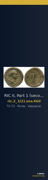 RIC II, Part 1 (second edition) Vespasian 460 — CANOA